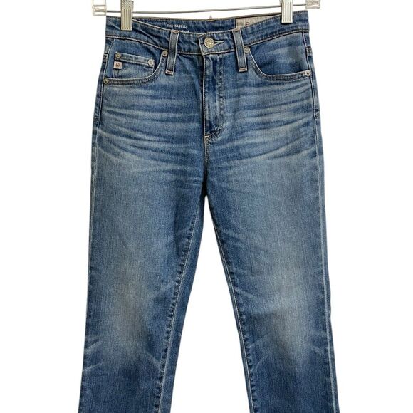 AG Adriano Goldschmied Isabelle Straight Leg Jeans Size 23 High Rise Cropped - Picture 4 of 16